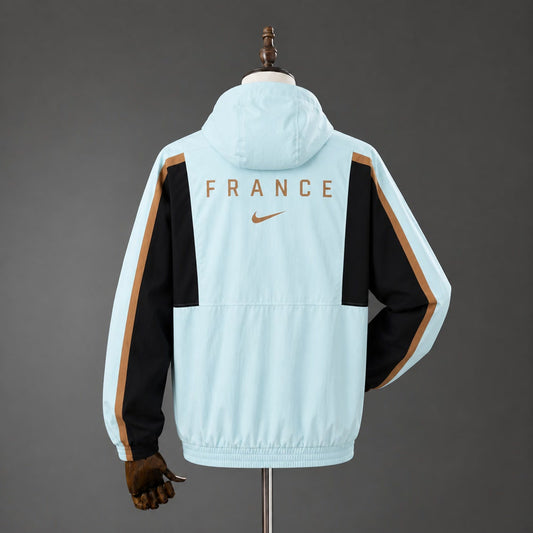 Chaqueta Francia 2026 Cian - Vista posterior