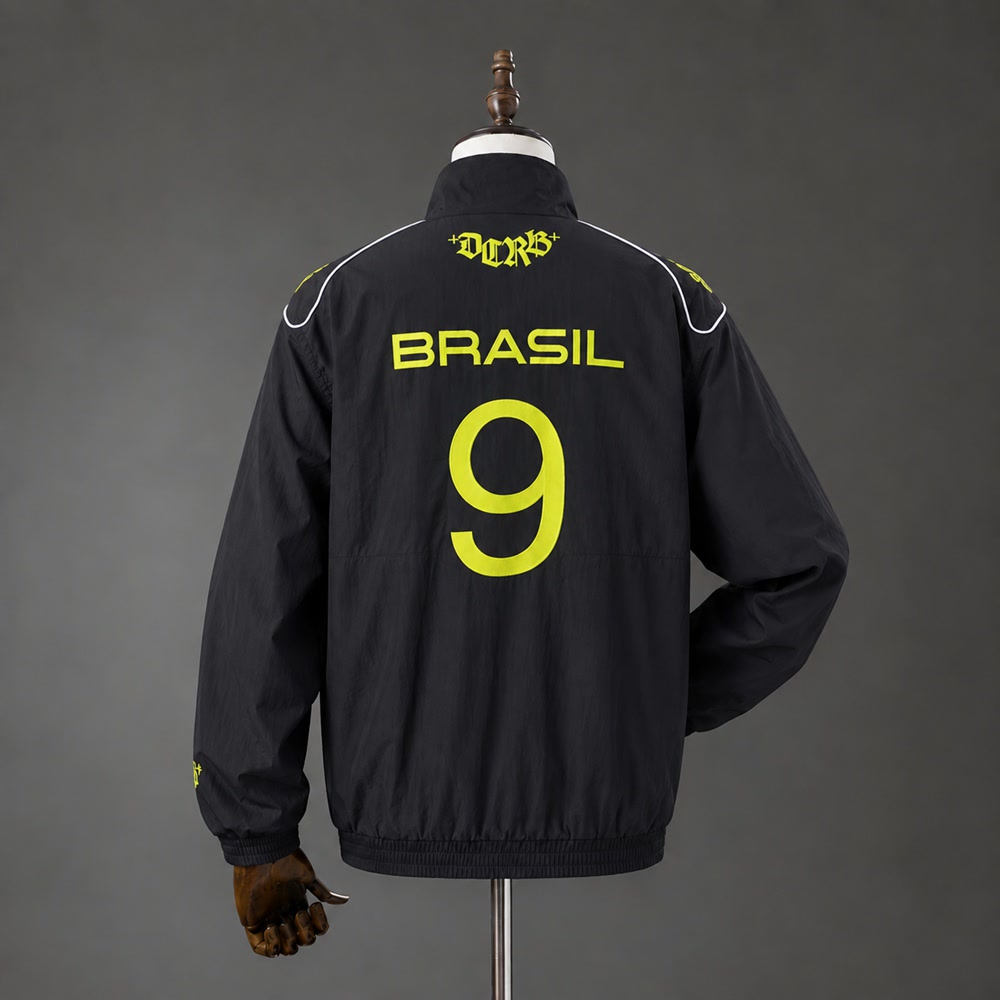 Chaqueta Brasil 2026 Negra - Vista posterior