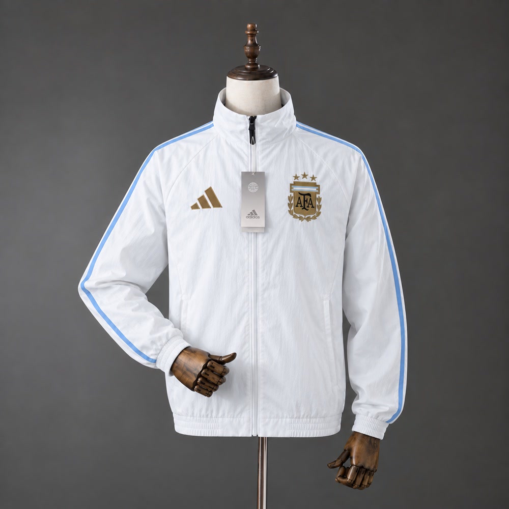Chaqueta Argentina 2026 Blanca - Vista frontal