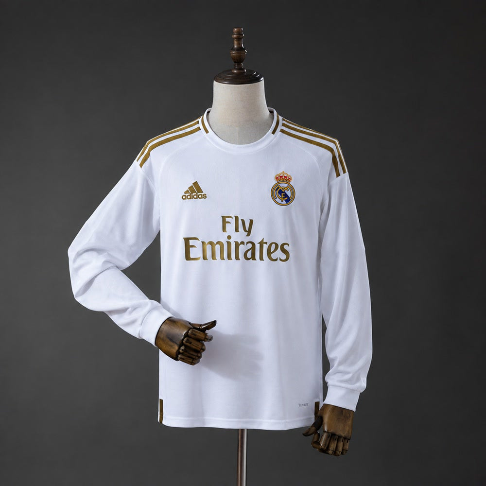 Camiseta Real Madrid 19/20 Local Manga Larga Retro - Vista frontal