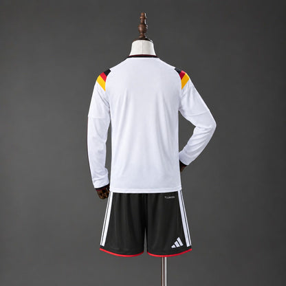 Equipación para Niños Alemania 2026 Local Manga Larga - Vista posterior