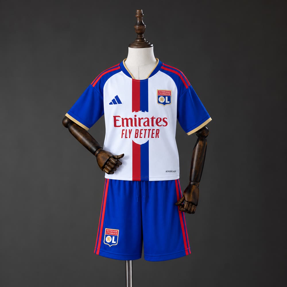 Equipación para Niños Olympique Lyonnais 26/27 Local - Vista frontal