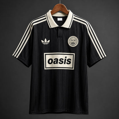 Camiseta Oasis Adidas Live Tour Negra - Vista frontal