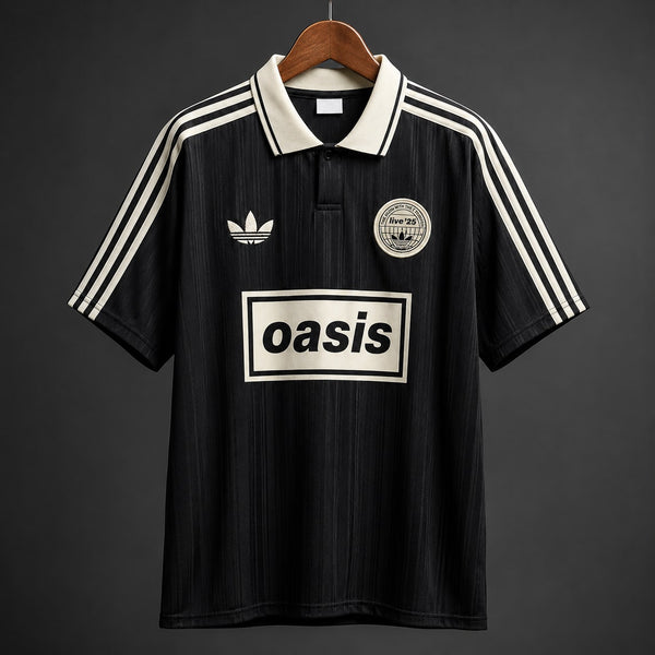 Camiseta Oasis Adidas Live Tour Negra - Vista frontal