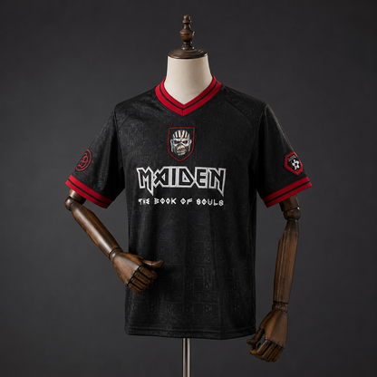Camiseta West Ham x Iron Maiden The Book of Souls frente